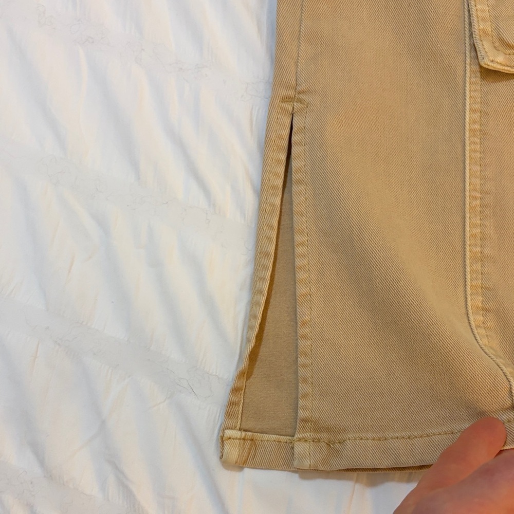 Blank NYC high rise mini flare Beige Utility Cargo Pants size 27 new with tags - Picture 6 of 9